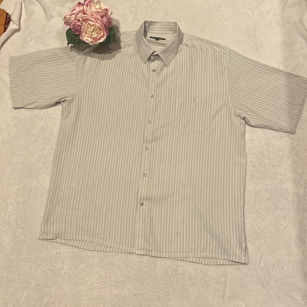 BASSIRI Limited Collection 2XL Short Sleeve Button Down Shirt